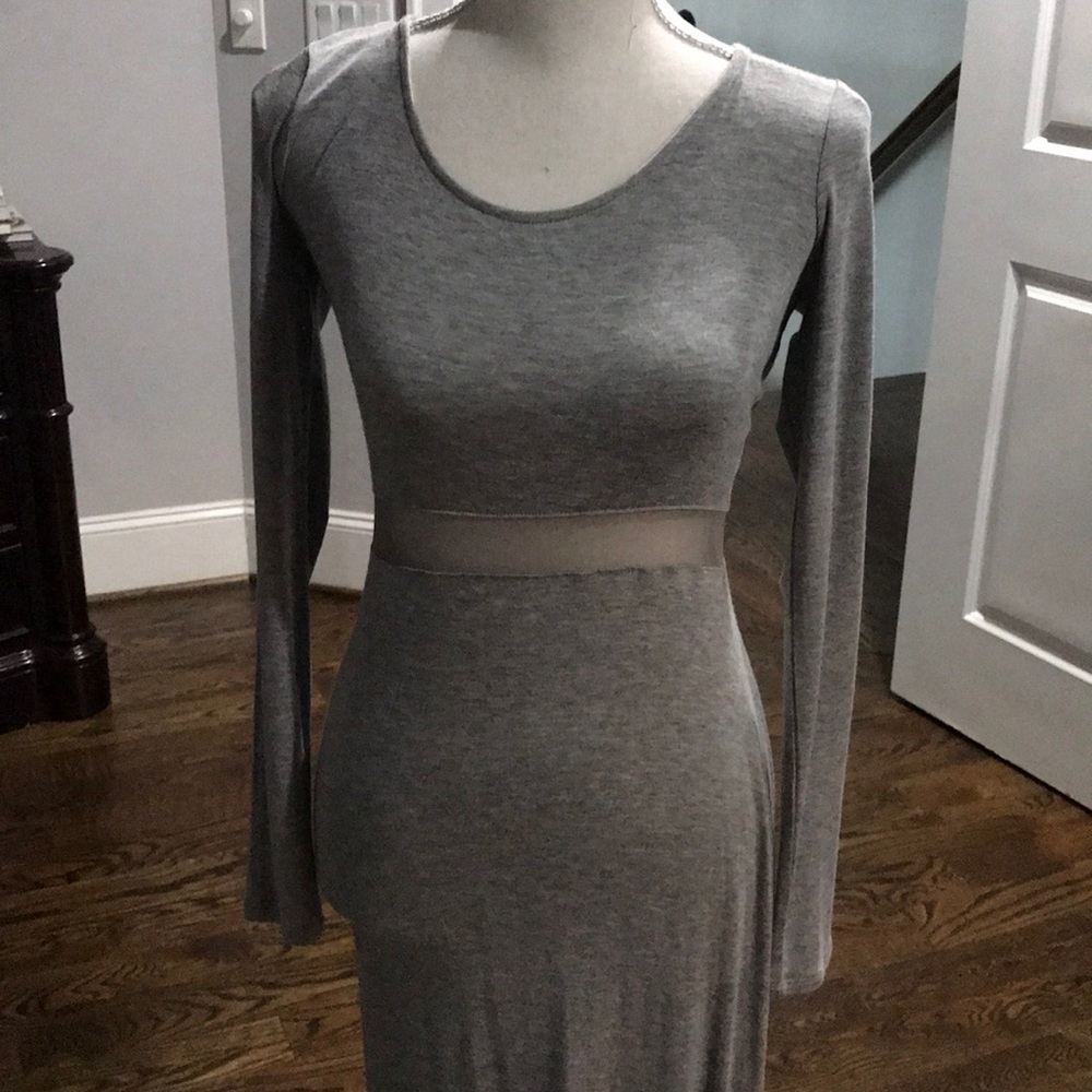 Long maxi dress- grey